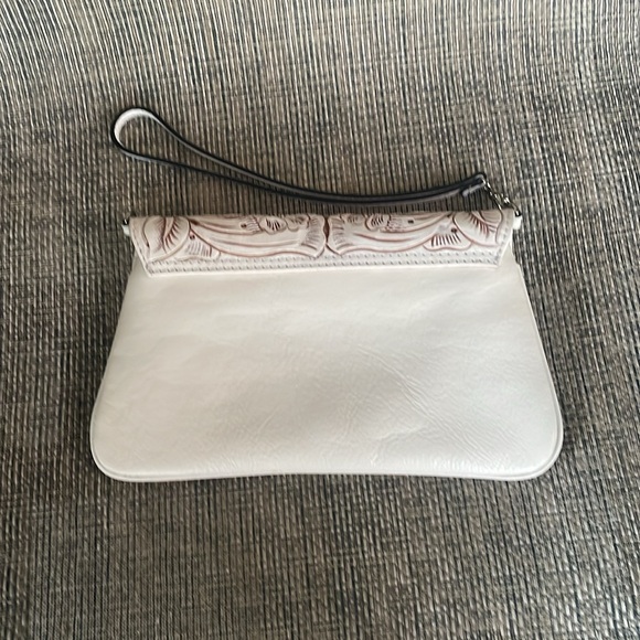 All leather artesian clutch purse - Picture 2 of 3